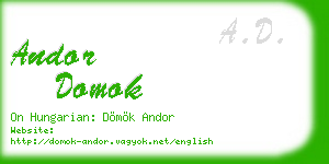 andor domok business card